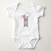 Muis bij Bowling met Bowling-pin Romper (Voorkant)
