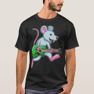 Muis bij Muziek met gitaar T-shirt