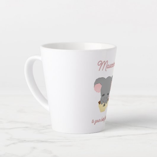 Muis Cappuccino Latte Mok (Linkerhoek)