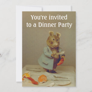 Muis Chef Invitation Card Kaart