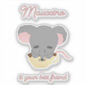 Muis Cocoa Cappuccino  Sticker (Voorkant)