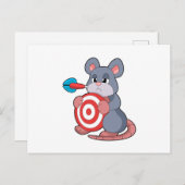 Muis Darts Dart Dartboard Briefkaart (Voorkant / Achterkant)