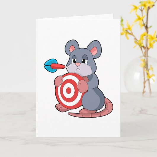 Muis Darts Dart Dartboard Kaart (Gele Bloem)