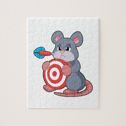 Muis Darts Dart Dartboard Legpuzzel (Verticaal)