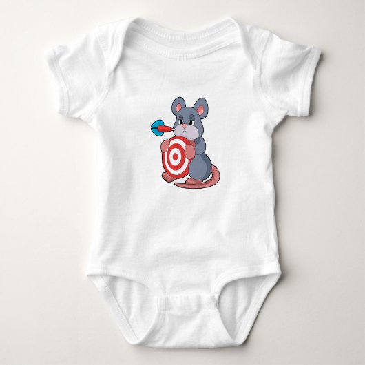 Muis Darts Dart Dartboard Romper (Voorkant)
