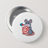 Muis Darts Dart Dartboard Ronde Button 7,6 Cm (Voorkant /achterkant)
