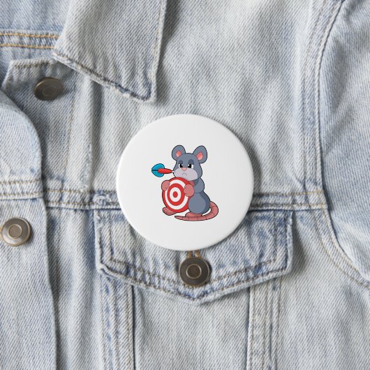 Muis Darts Dart Dartboard Ronde Button 7,6 Cm (In situ)