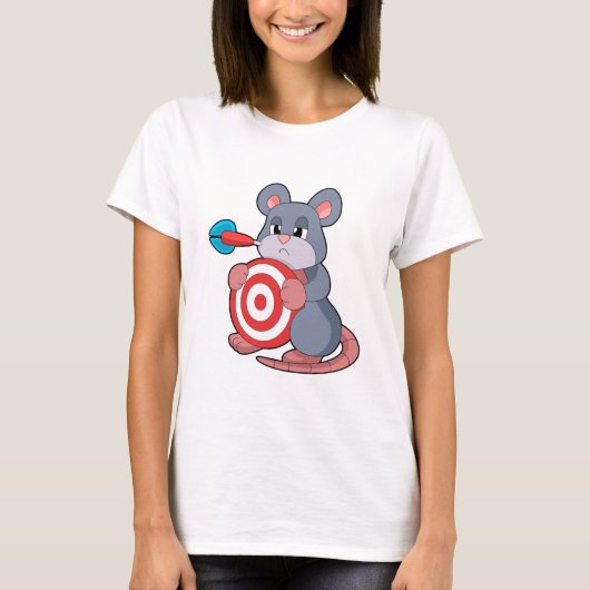 Muis Darts Dart Dartboard T-shirt (Voorkant)