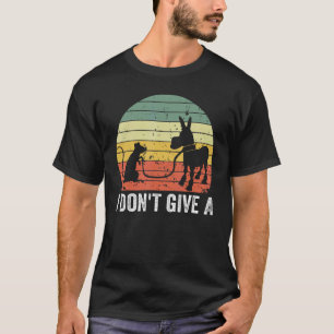 muis die een ezel loopt en ik geef geen ratten t-shirt