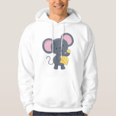 Muis die kaas eet hoodie (Voorkant)