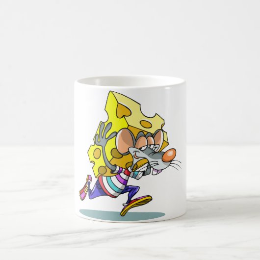 Muis die kaas Mok vervoert (Center)