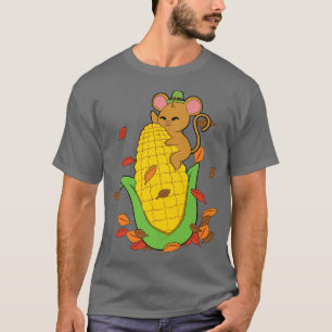 Muis die lekt in het najaar van de hoorn t-shirt