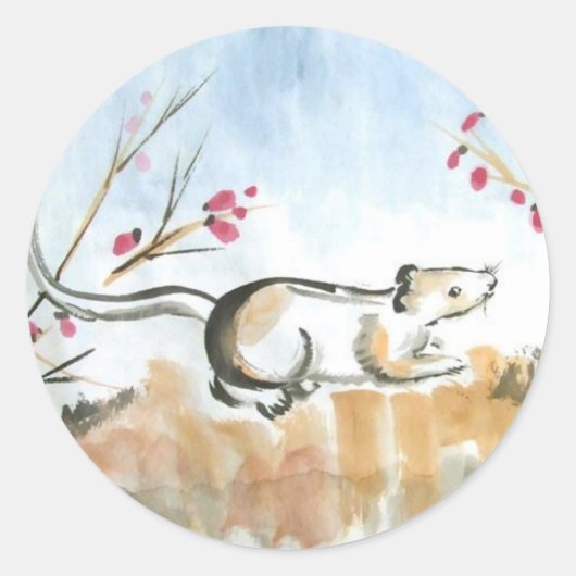 Muis en bessen Sticker Sheet (Voorkant)