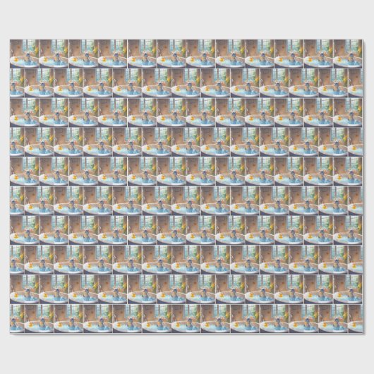 Muis en Eend in Bubbelbad Cadeaupapier (Vlak)