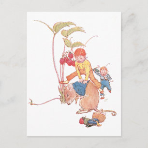 Muis en feesten die Leapfrog spelen Briefkaart