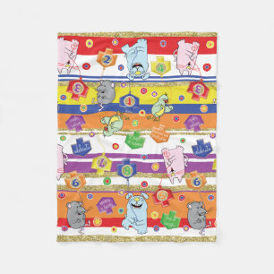 Muis en Friends Hanukkah Fleece Blanket