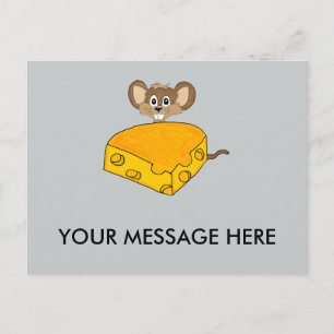 Muis en kaas briefkaart