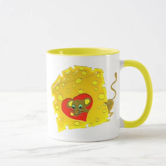 muis en kaas mok (Rechts)