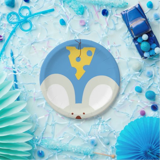 Muis en kaas papieren bordje (Feest)