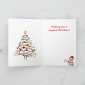 Muis/Hamster Kerstmis Feestdagen Kaart (Binnen)