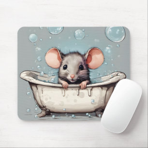 Muis in bubbelbad muismat