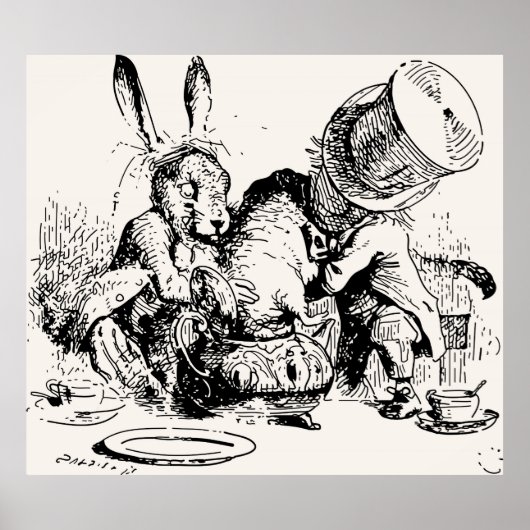 Muis in de theepot poster (Voorkant)