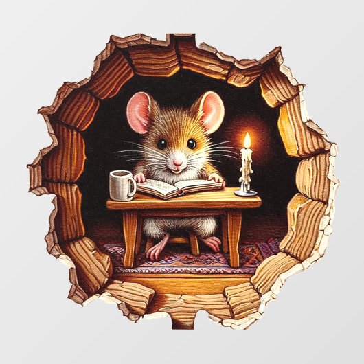 Muis in het huis - plinten board sticker (Vel)