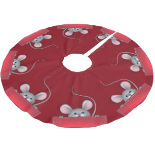 Muis in Pocket Kerstboom Rok