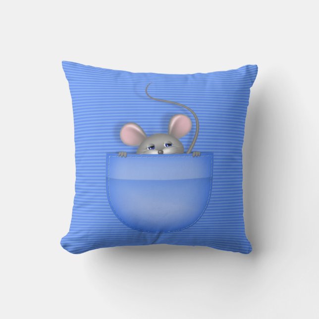 Muis in Pocket Kussen (Voorkant)