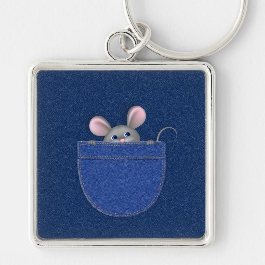 Muis in Pocket Sleutelhanger (Voorkant)