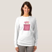 Muis in zak. Roze versie T-shirt (Voorkant volledig)