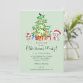 Muis Kerstfeest Kaart (Staand voorkant)