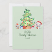 Muis Kerstfeest Kaart (Achterkant)