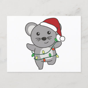 Muis Kerstmis Winter Dieren Vakantie Muizen Feestdagenkaart
