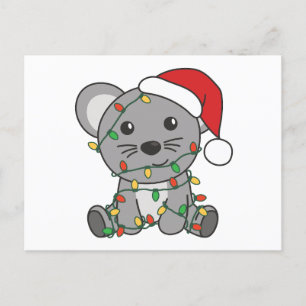 Muis Kerstmis Winter Dieren Vakantie Muizen Feestdagenkaart