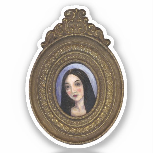 Muis Lair Schilderen van Bloed Thee en Rode String Sticker (Voorkant)