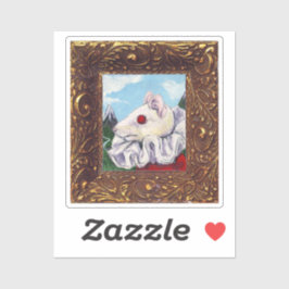 Muis Lair Schilderen van Bloed Thee en Rode String Sticker