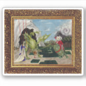 Muis Lair Schilderen van Bloed Thee en Rode String Sticker (Voorkant)