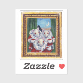 Muis Lair Schilderen van Bloed Thee en Rode String Sticker