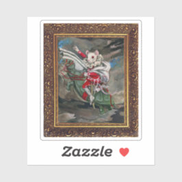 Muis Lair Schilderen van Bloed Thee en Rode String Sticker