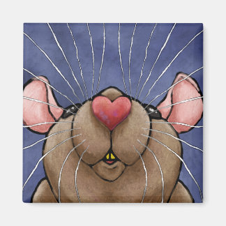Muis-magneet met hartje magneet