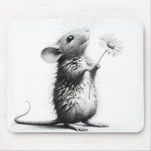 Muis met Daisy Sketch Muismat
