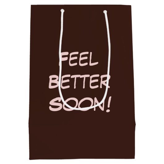 Muis met een roze mantel en slippers medium cadeauzakje (Achterkant)