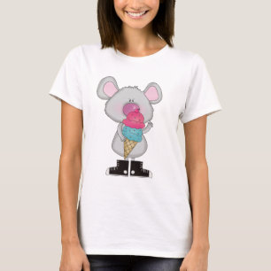 Muis met ijskremtshirts en cadeautjes t-shirt