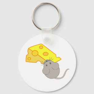 Muis met kaas sleutelhanger