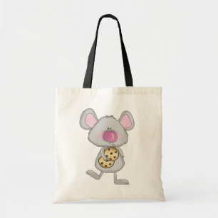 Muis met koekjes en overhemden tote bag