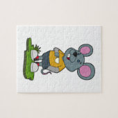 Muis met koffie legpuzzel (Horizontaal)