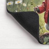 Muis met paardenbloem muismat (Hoek)