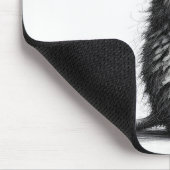 Muis met witte madeliefje muismat (Hoek)