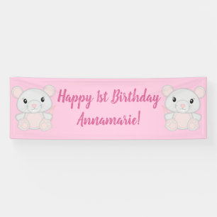 Muis Mice Birthday Party Pink Spandoek
